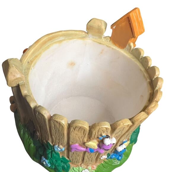 Gilwares 2005 Elmo Sesame Street Candle Base Holder - Fence Flowers Mailbox - Picture 6 of 7